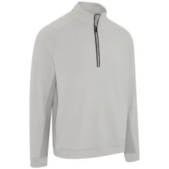 Callaway Tröjor Herr-Brushed Rib 1/4 Zip Pullover Concrete-Htr