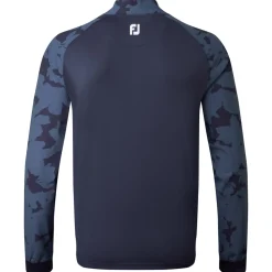 FootJoy Tröjor Herr-Camo Floral HZ Midlayer Blå Navy