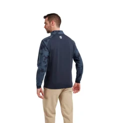 FootJoy Tröjor Herr-Camo Floral HZ Midlayer Blå Navy