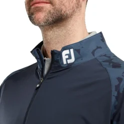 FootJoy Tröjor Herr-Camo Floral HZ Midlayer Blå Navy