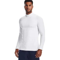 Under Armour Tröjor Herr-CG Armour Fitted Mock Vit Vit (White 100)