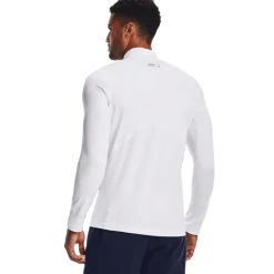 Under Armour Tröjor Herr-CG Armour Fitted Mock Vit Vit (White 100)