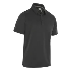 Callaway Pikétröjor Herr-Chev Twill Jacquard Polo Svart Caviar