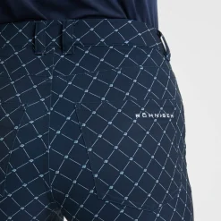 Röhnisch Capribyxor Dam-Chie Comfort Capri Micro-R-Check-Navy