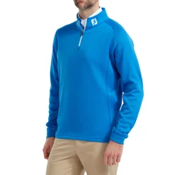 FootJoy Tröjor Herr-Chill-Out Pullover Blå Cobalt