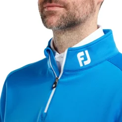 FootJoy Tröjor Herr-Chill-Out Pullover Blå Cobalt