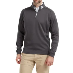 FootJoy Tröjor Herr-Chill-Out Pullover Grå Grå (Charcoal)