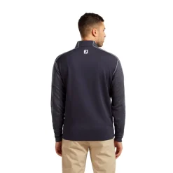 FootJoy Tröjor Herr-Chill-Out Tonal Heather Blå Navy