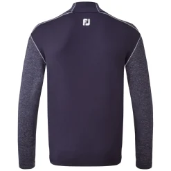 FootJoy Tröjor Herr-Chill-Out Tonal Heather Blå Navy