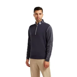 FootJoy Tröjor Herr-Chill-Out Tonal Heather Blå Navy