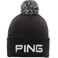 Ping Mössor-Classic Bobble Knit Svart Vit Svart/Vit