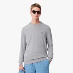Lacoste Tröjor Herr-Classic Crew Neck Silver Chine (CCA)