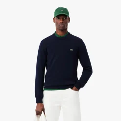 Lacoste Tröjor Herr-Classic Crew Neck Blå Navy (166)