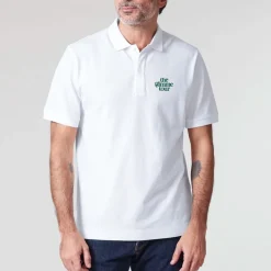 The Gimme Tour Pikétröjor Herr-Classic Logo Embroided Vit White