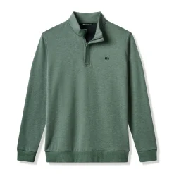 Travis Mathew Tröjor Herr-Cloud Quarter Zip 2. Heather-Balsam