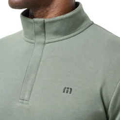 Travis Mathew Tröjor Herr-Cloud Quarter Zip 2. Heather-Balsam