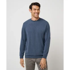 Travis Mathew Tröjor Herr-Cloud Sweater Heather-Navy