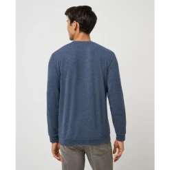 Travis Mathew Tröjor Herr-Cloud Sweater Heather-Navy