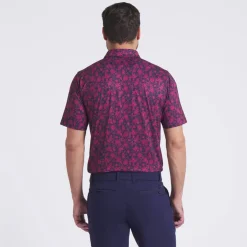 Puma Pikétröjor Herr-Cloudspun Carmela Floral - Lc Deep-Navy-Ruby-Shimmer