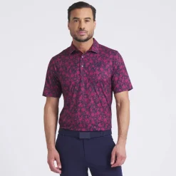 Puma Pikétröjor Herr-Cloudspun Carmela Floral - Lc Deep-Navy-Ruby-Shimmer