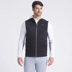 Puma Jackor Herr-Cloudspun Fleece Hybrid Vest Svart Black