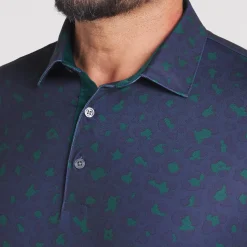 Puma Pikétröjor Herr-Cloudspun Rosette Deep-Navy-Dark-Myrtle