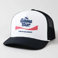 The Gimme Tour Kepsar-Coke Flakes Trucker Svart Vit Black/White