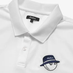 Malbon Golf Pikétröjor Herr-Cooper Core Polo Vit White