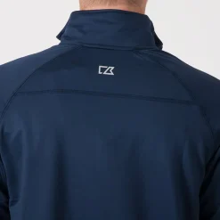 Cutter & Buck Tröjor Herr-Coos Bay Half-Zip Blå Dark Navy (580)