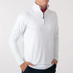 Cutter & Buck Tröjor Herr-Coos Bay Half-Zip Vit White (000)