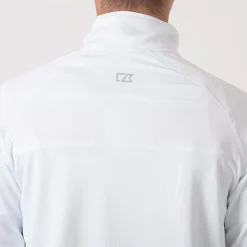 Cutter & Buck Tröjor Herr-Coos Bay Half-Zip Vit White (000)