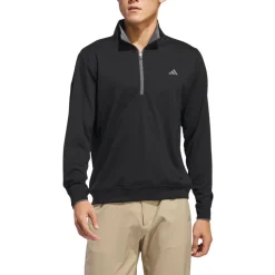 Adidas Tröjor Herr-Core Lightweight Half-Zip Svart Black