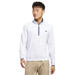Adidas Tröjor Herr-Core Lightweight Half-Zip Vit White