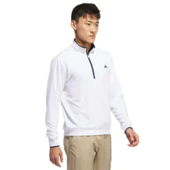 Adidas Tröjor Herr-Core Lightweight Half-Zip Vit White