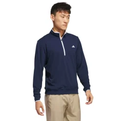 Adidas Tröjor Herr-Core Lightweight Half-Zip Blå CollegiateNavy