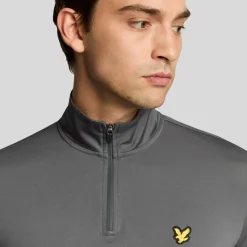Lyle & Scott Tröjor Herr-Course Midlayer Granite (W950)