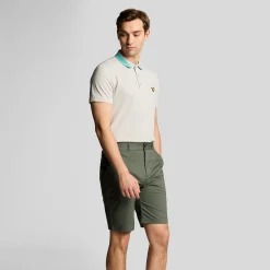 Lyle & Scott Shorts Herr-Course Stretch Chino Grön Grön (Cactus Gr X65)