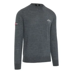 Callaway Tröjor Herr-Crew Neck Merino Mix Sweater Steel-Heather