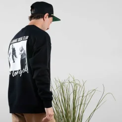 The Gimme Tour Tröjor Herr-Crew Open -95 Svart Black