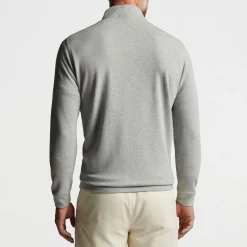 Peter Millar Tröjor Herr-Crown Comfort Pullover Grå Light Grey