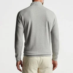 Peter Millar Tröjor Herr-Crown Comfort Pullover Grå Light Grey