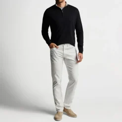 Peter Millar Tröjor Herr-Crown Comfort Pullover Svart Black