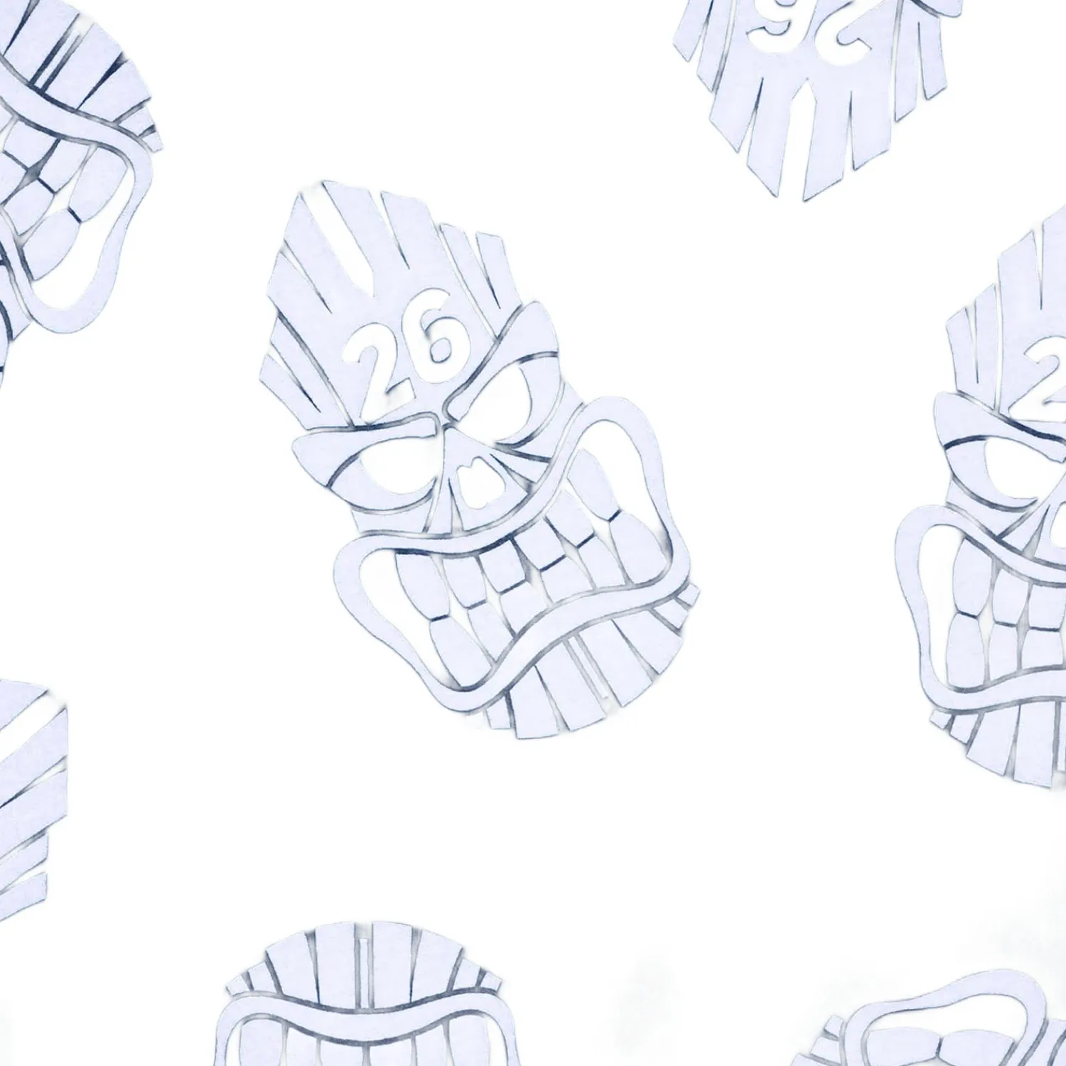 PXG Handdukar-Darkness Players Towel Tiki Skull