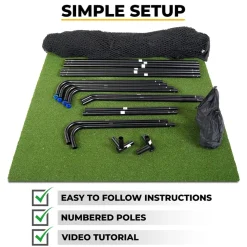 Sim Space Simulatorutrustning|Övrig Träning-Deluxe Home Driving Net