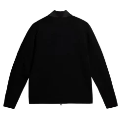 J.Lindeberg Tröjor Herr-Devin Hybrid Knit Zip Sweater Svart Black