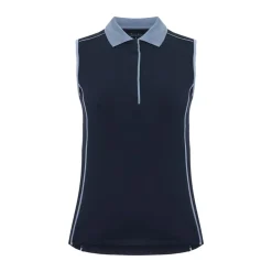 Röhnisch Pikétröjor Dam-Direction Sleeveless Blå Navy