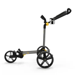 PowaKaddy Golfvagnar-DLX Lite Flatfold Push Trolley Gunmetal