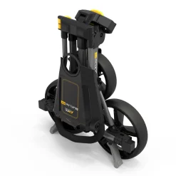 PowaKaddy Golfvagnar-DLX Lite Flatfold Push Trolley Gunmetal