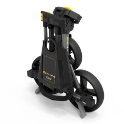 PowaKaddy Golfvagnar-DLX Lite Flatfold Push Trolley Gunmetal