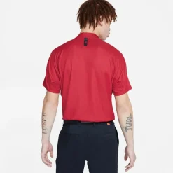 Nike Pikétröjor Herr-Dri-Fit Tiger Woods Shor Team Red-Gym Red-White